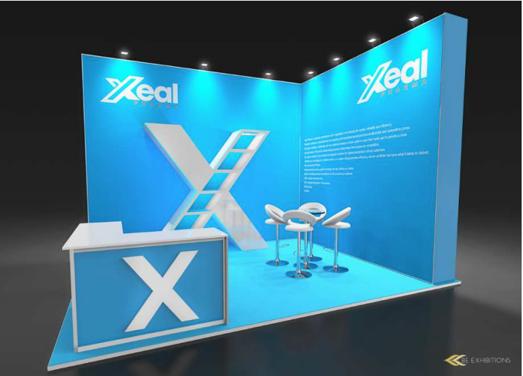 Xeal Pharma - 5x4m budget friendly stand