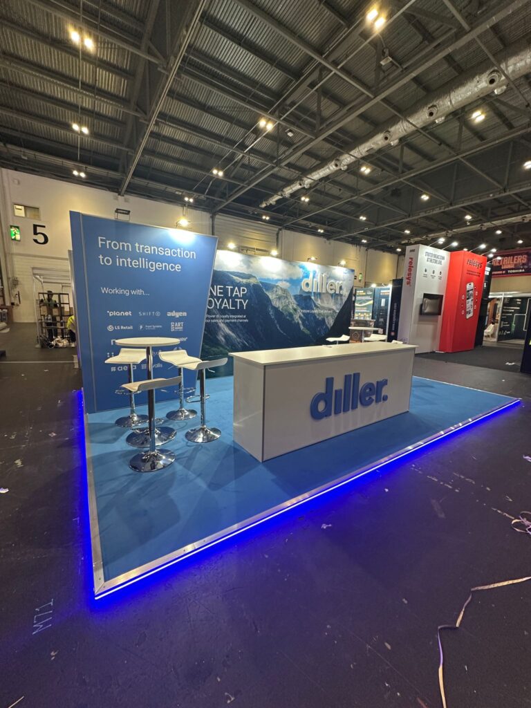 Diller expo stand at Retail Tech Show26